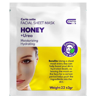 ماسک ورقه ای مرطوب کننده صورت مدل عسل حاوی اوره وزن 22 گرم